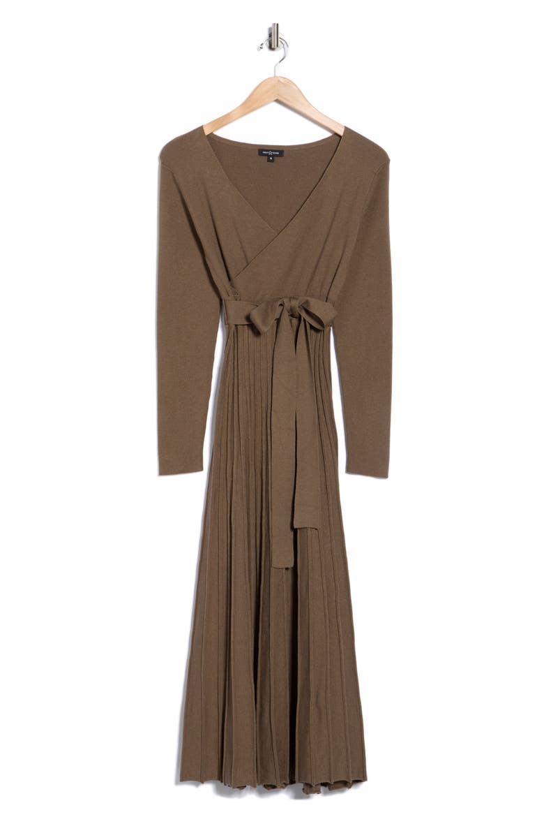 Riley Long Sleeve Sweater Dress, Alternate, color, OLIVE