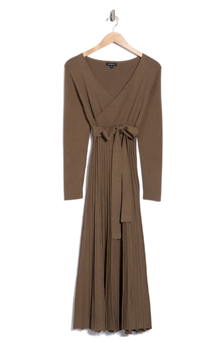 AREA STARS Riley Long Sleeve Sweater Dress, Main, color, Olive