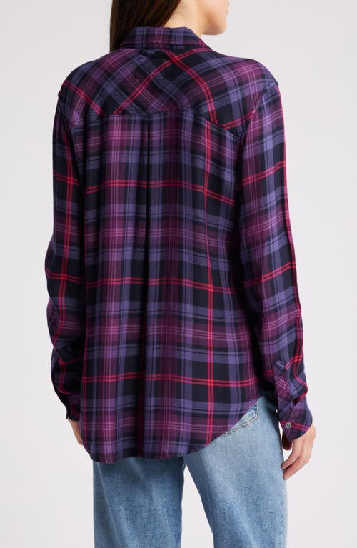 Rails Hunter Plaid Button-up Shirt In Aubergine Magenta