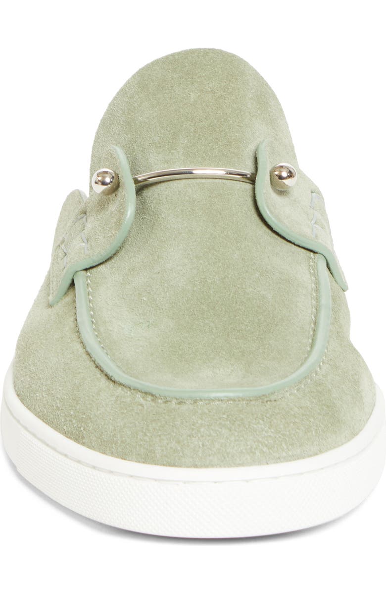 Christian Louboutin Chanme Pierced Loafer Mule, Alternate, color, Haiiro