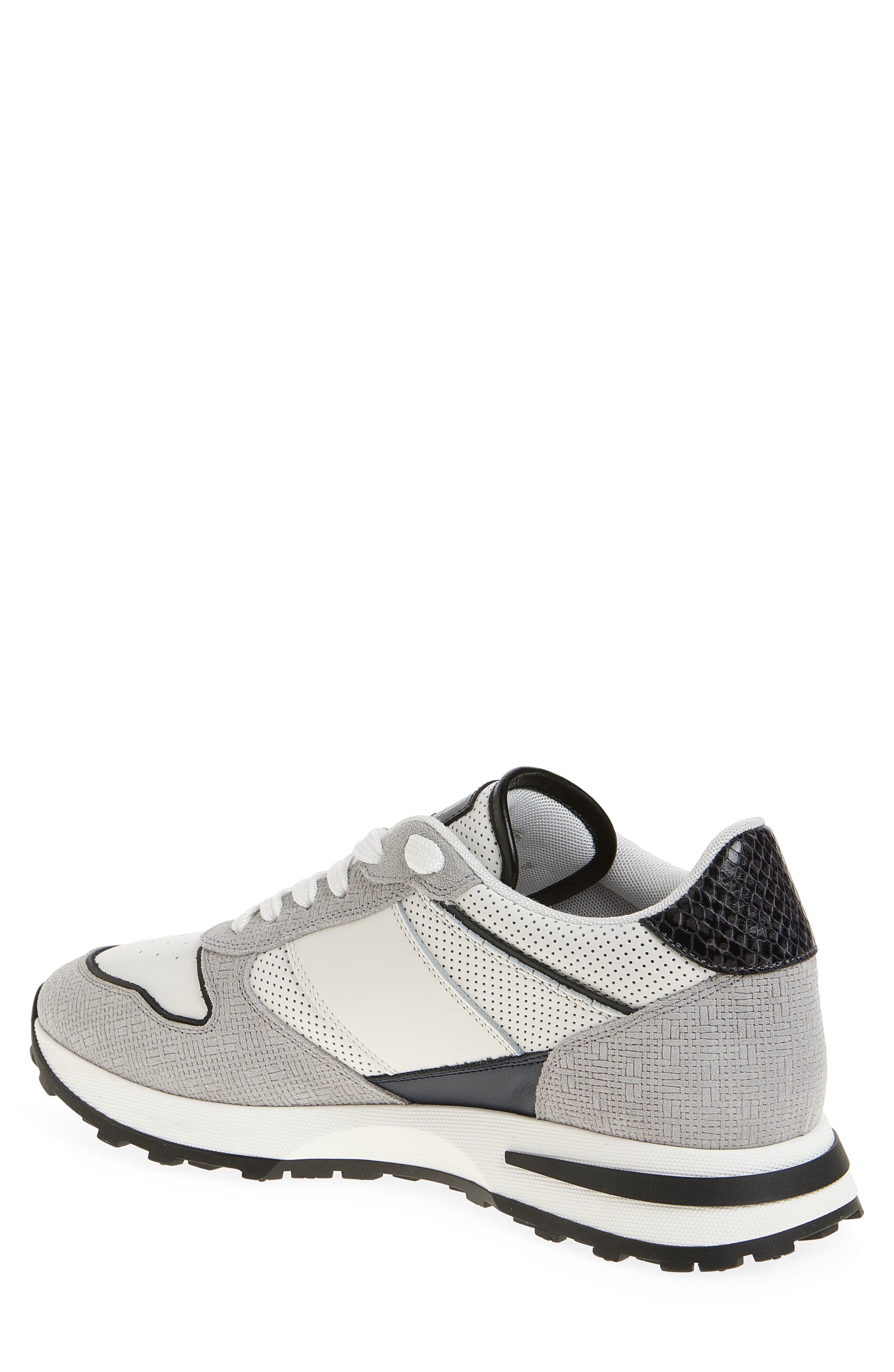 Roberto Cavalli Perforated Sneaker, Alternate, color, Grey