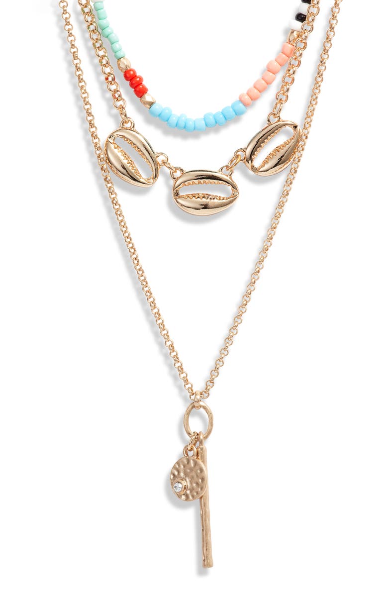 Treasure & Bond Multistrand Pendant Necklace, Main, color, 