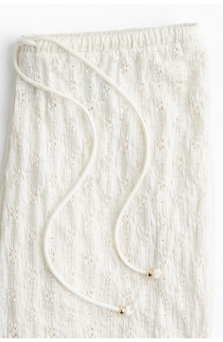 H&M Lace-look Drawstring Trousers, Alternate, color, 