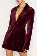 Good American Sculpted Velvet Blazer