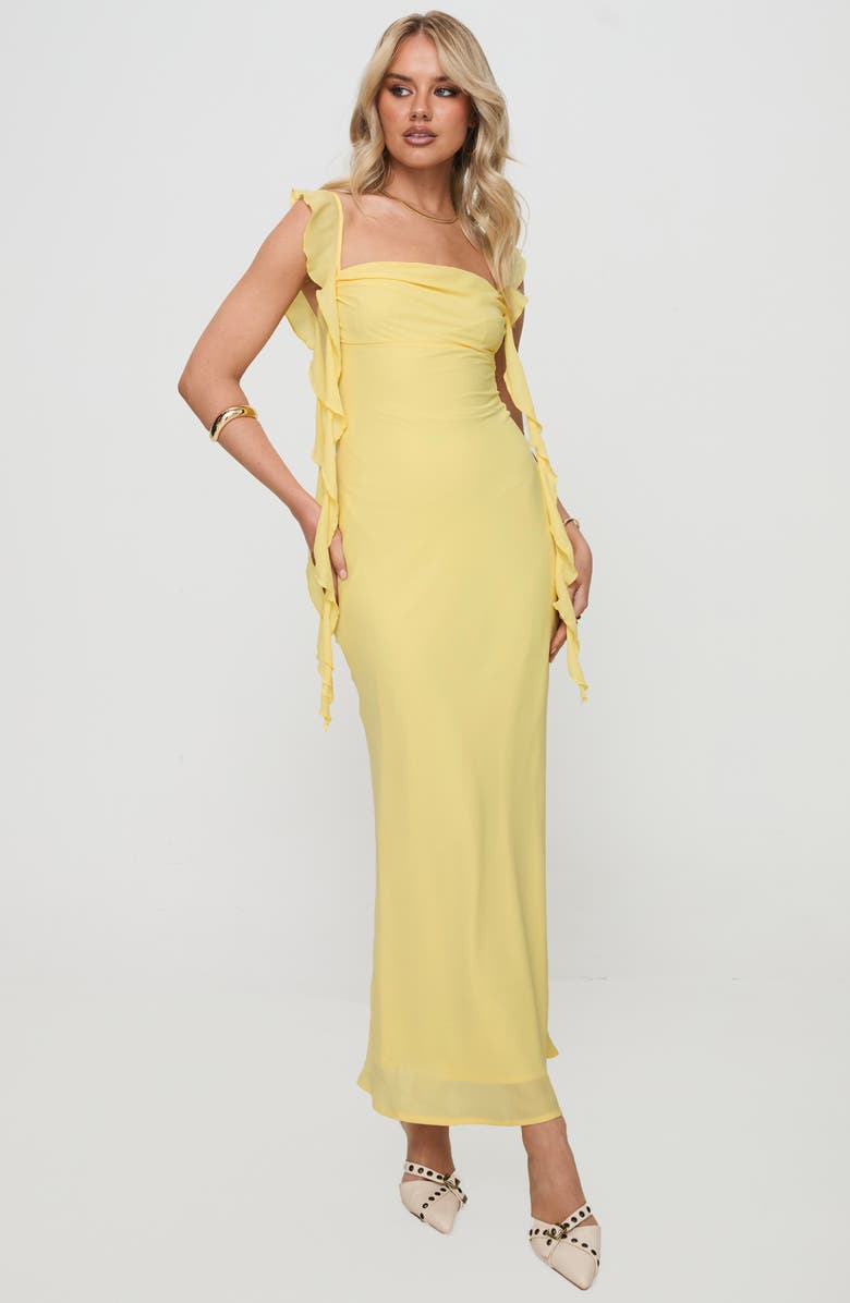 Princess Polly Lanai Ruffle Strap Maxi Dress, Alternate, color,