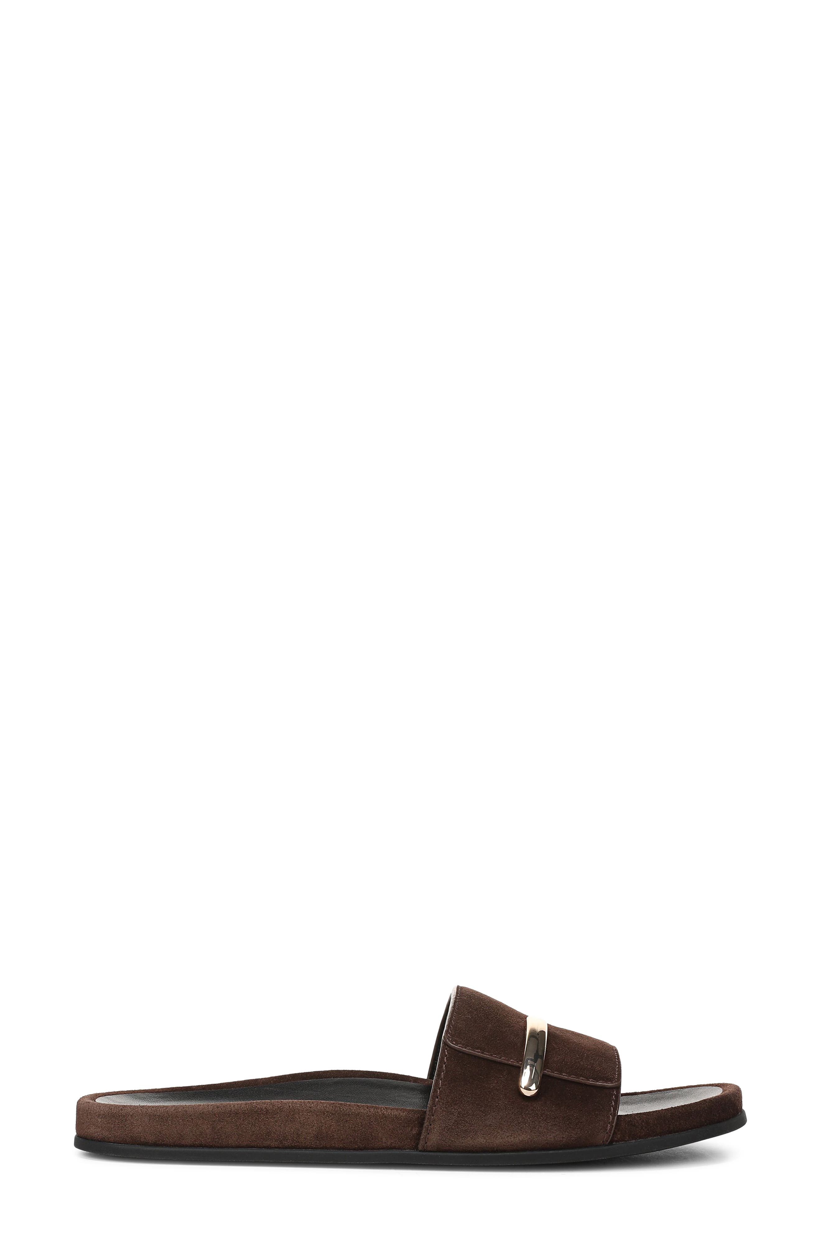 Sadie Slide Sandal, Alternate, color, CACAO BROWN