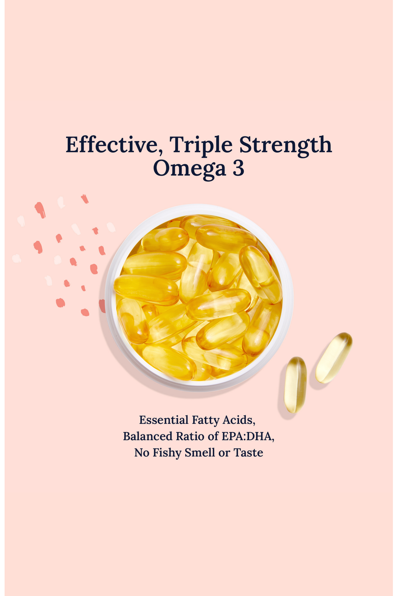 Triple Strength Omega 3 Softgels for Eye, Alternate, color, White