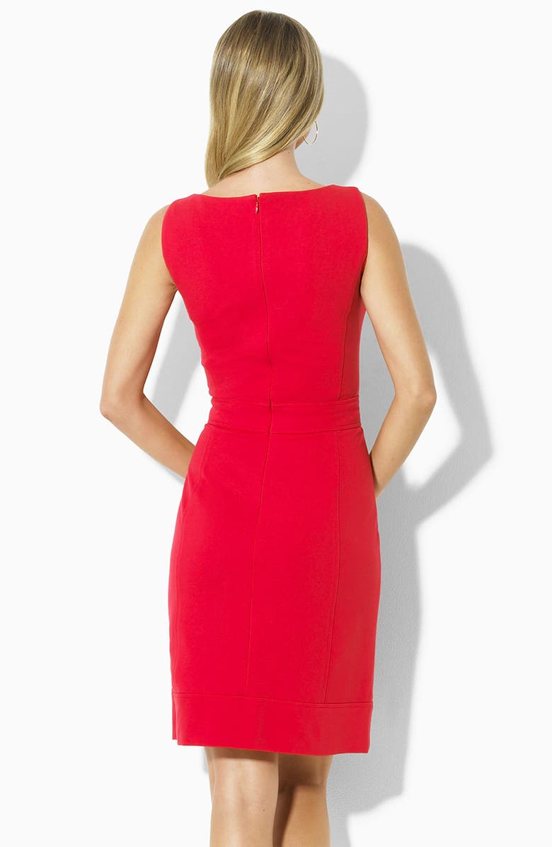 Lauren Ralph Lauren Lauren by Ralph Lauren 'Walda' Ponte Knit Sheath Dress, Alternate, color,