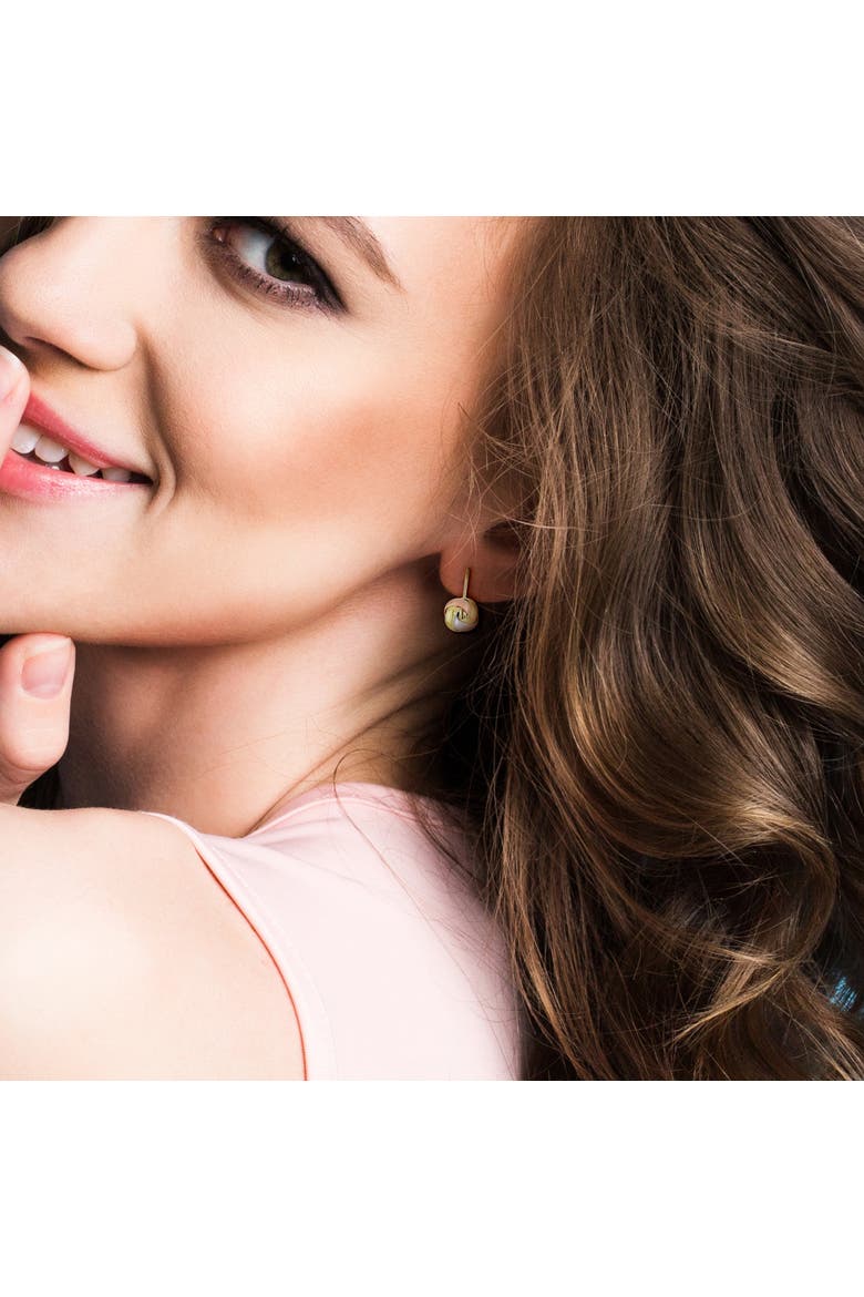 Love Knot Leverback Earrings 10k, Alternate, color, 10k Tri-Color Gold