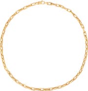 Sara Weinstock 18k Gold Paperclip Chain Necklace