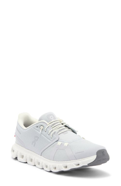 On Cloud 6 Sneaker In Glacier/white