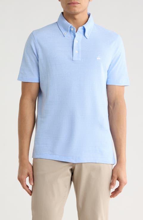 Cotton & Linen Blend Oxford Piqué Knit Polo