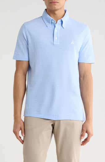 Brooks Brothers Cotton & Linen Blend Oxford Piqué Knit Polo