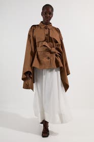 Karen Millen Cape Detail Trench Coat