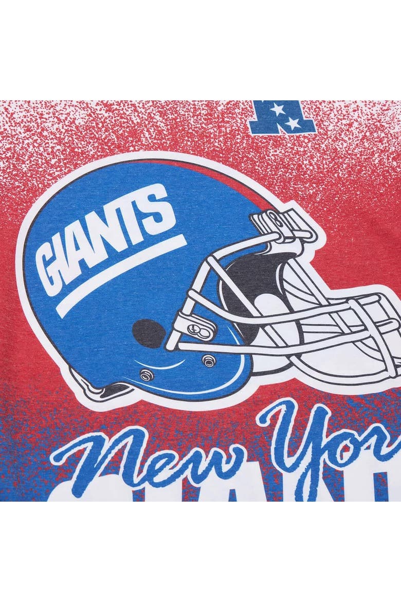 Men's Mitchell & Ness  White New York Giants Team Burst Vintage Logo T-Shirt, Alternate, color, White
