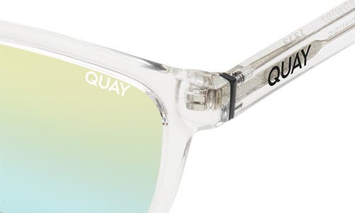 Quay Hardwire 55mm Gradient Square Sunglasses In Green