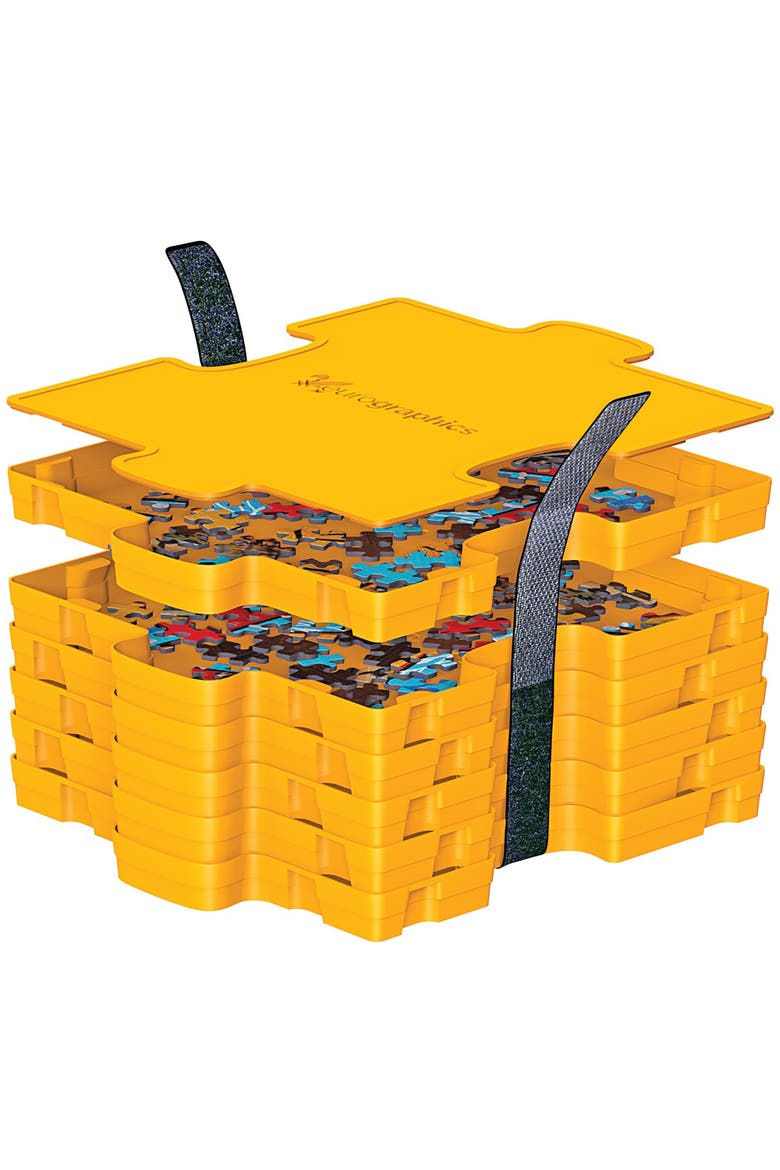 6 Plastic Puzzle Sorting Trays, Alternate, color, Multicolored