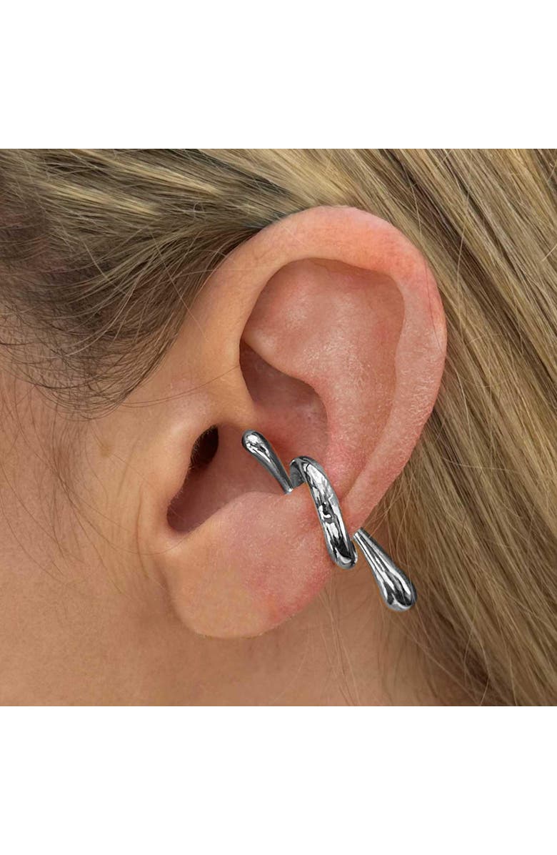 Outofoffice Silver Ear Cuff Mini Luxe, Alternate, color, Silver