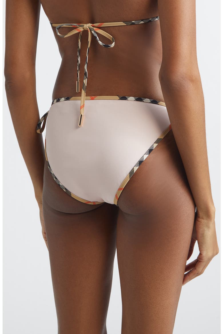 Mata Check Trim Sting Bikini Bottoms, Alternate, color, BOUQUET