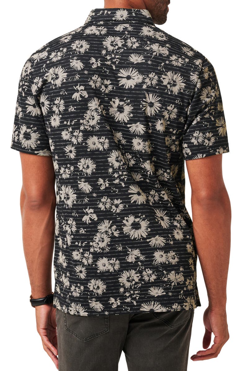 TravisMathew Shaded Grove Floral Piqué Polo, Alternate, color,