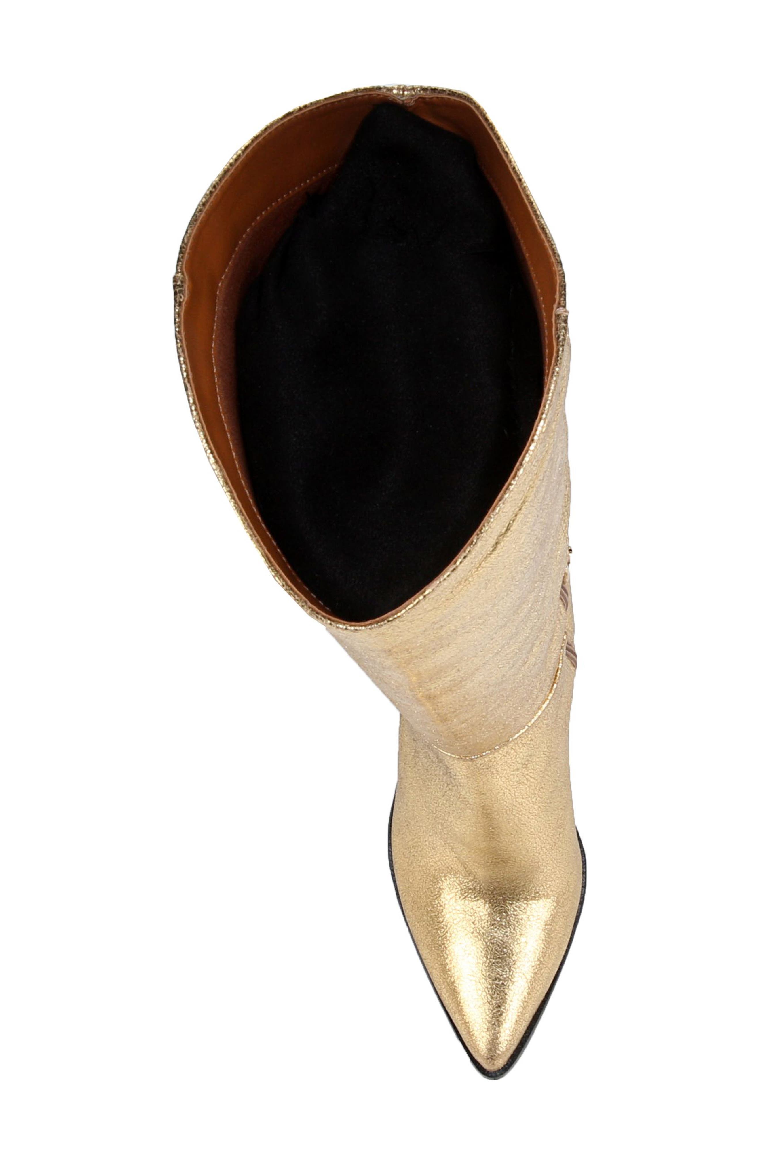 Ticada Knee High Boot, Alternate, color, GOLD
