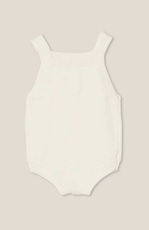 Cotton On Kids Organic Knit Bubbbysuit In Milk