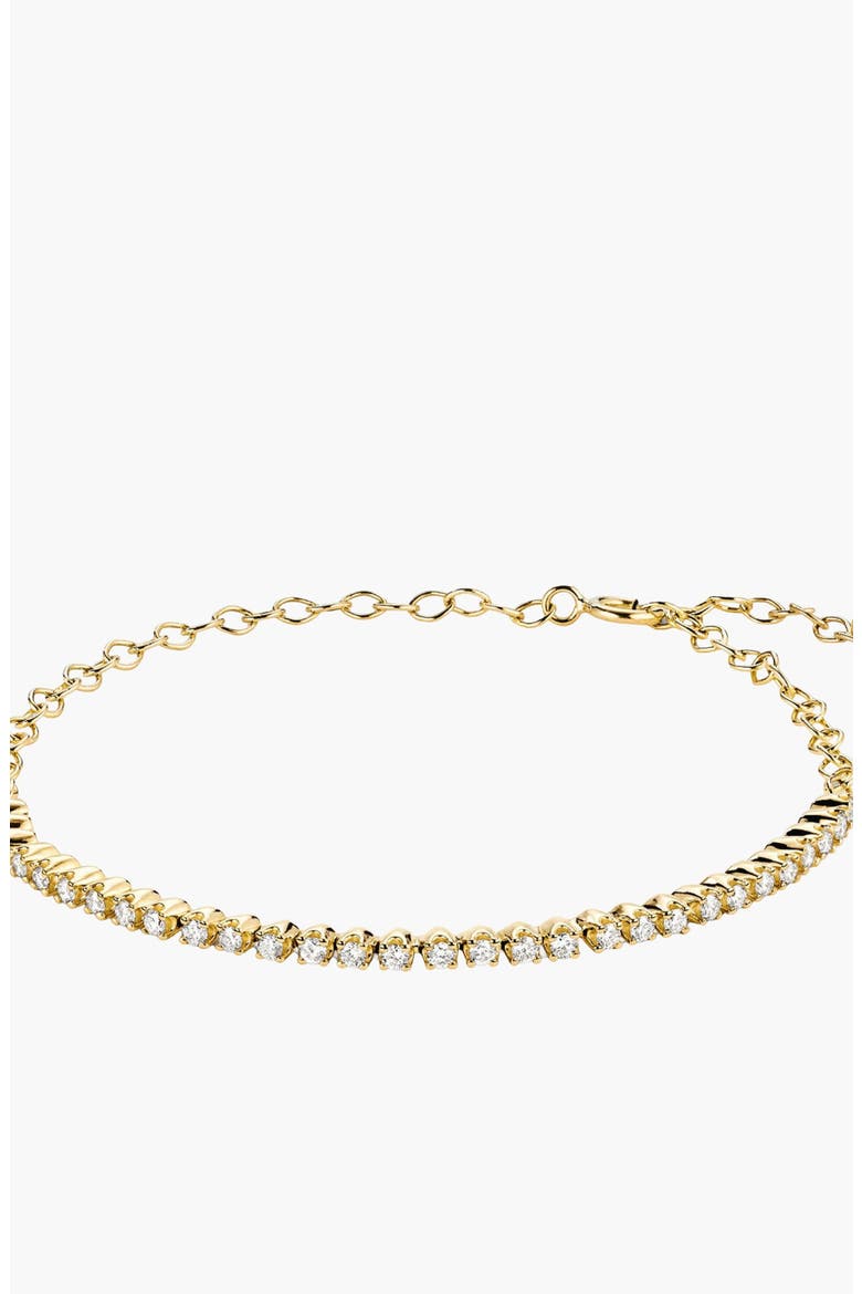 Diamond Half Tennis Bracelet, Main, color, Yellow Gold