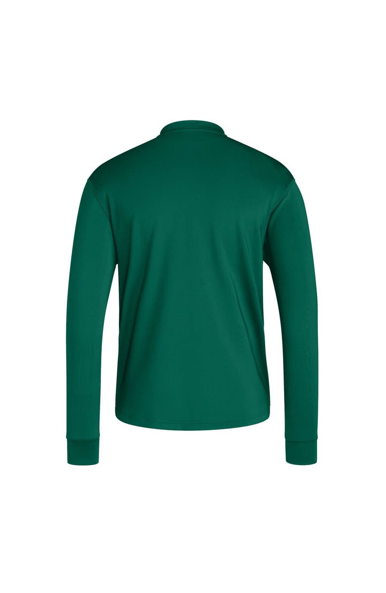 adidas Men's adidas  Green Miami Hurricanes Dugout Pullover Sweatshirt, Alternate, color, Green