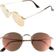Ray-Ban Icons 50mm Round Sunglasses