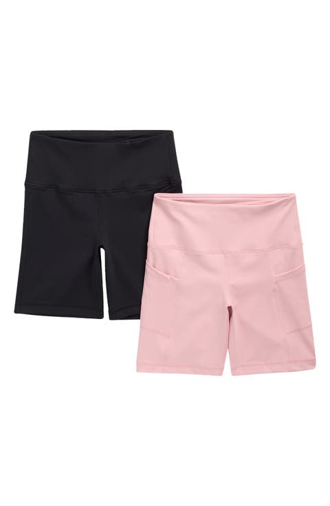 Set of 2 Lux High Waist Bike Shorts