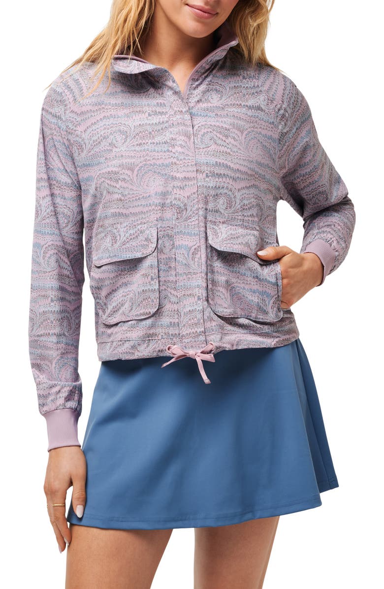 TravisMathew Post Match Zip Jacket, Main, color, Moonscape Multi