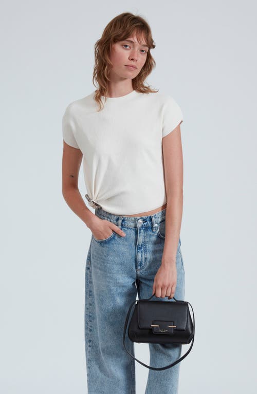 Rag & Bone Realm Leather Crossbody Bag In Black