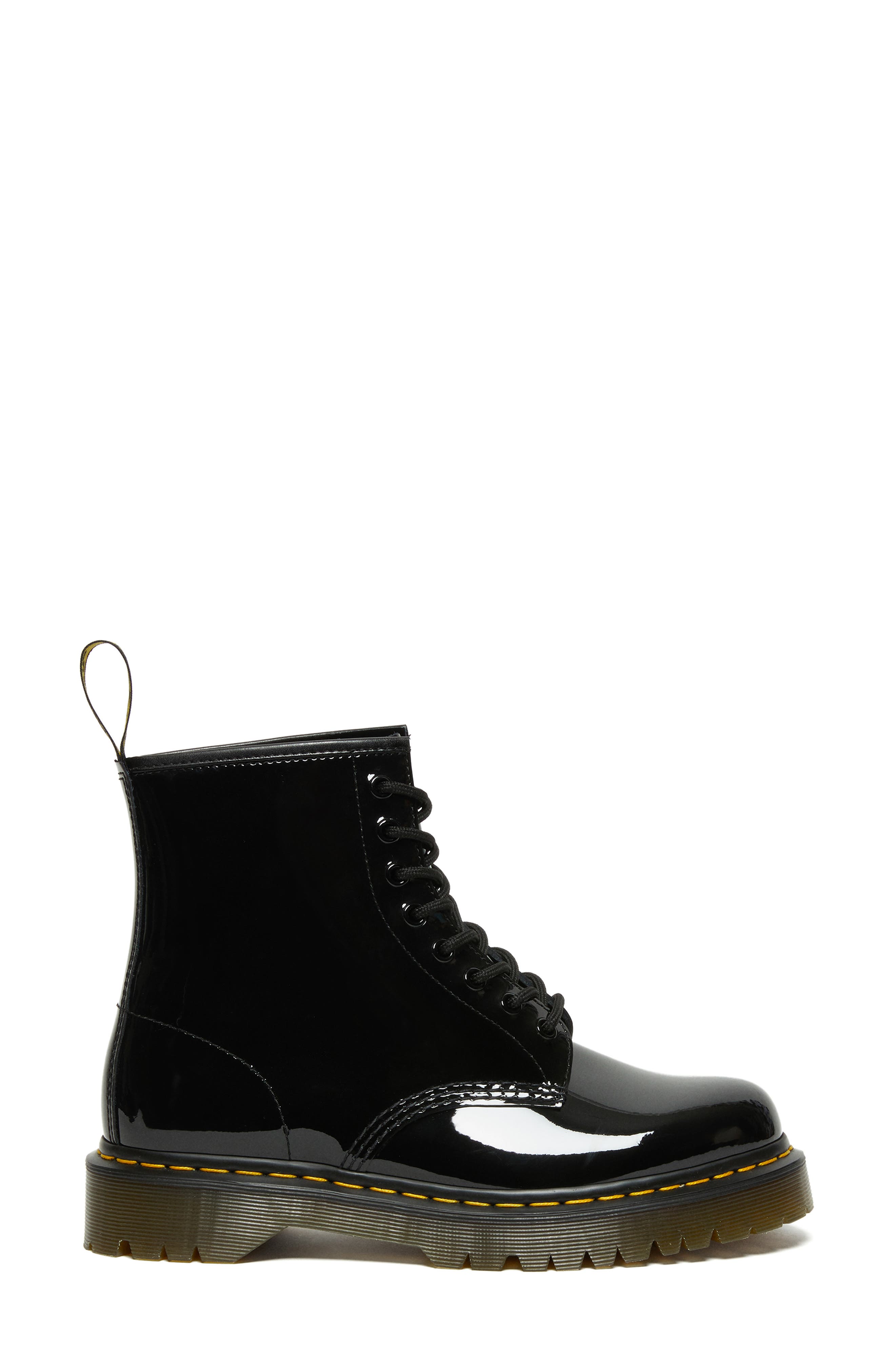 Dr. Martens 1460 Bex Lug Sole Patent Platform Boot, Alternate, color, 