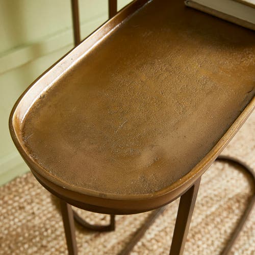 Napa Home & Garden Set Of 2 Ziva Console Tables In Gold