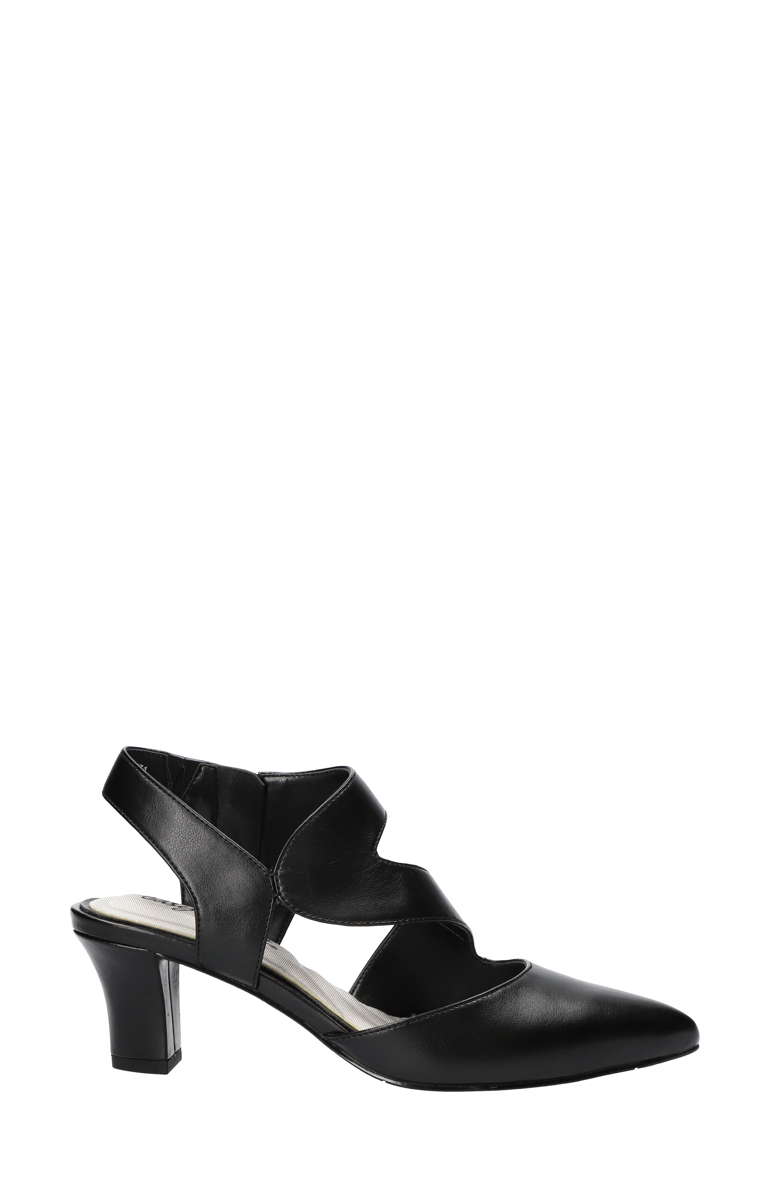 EASY STREET Venue Strappy Pump - Wide Width Available, Alternate, color, Black/ Gore