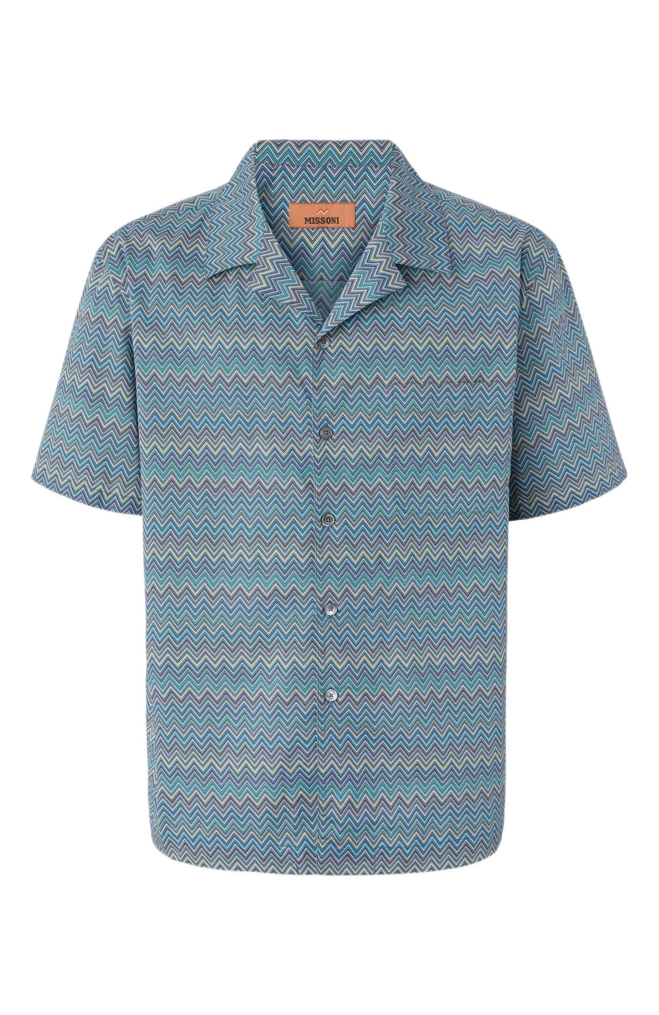 Bowling Shirt With Zigzag Pattern - image 2
