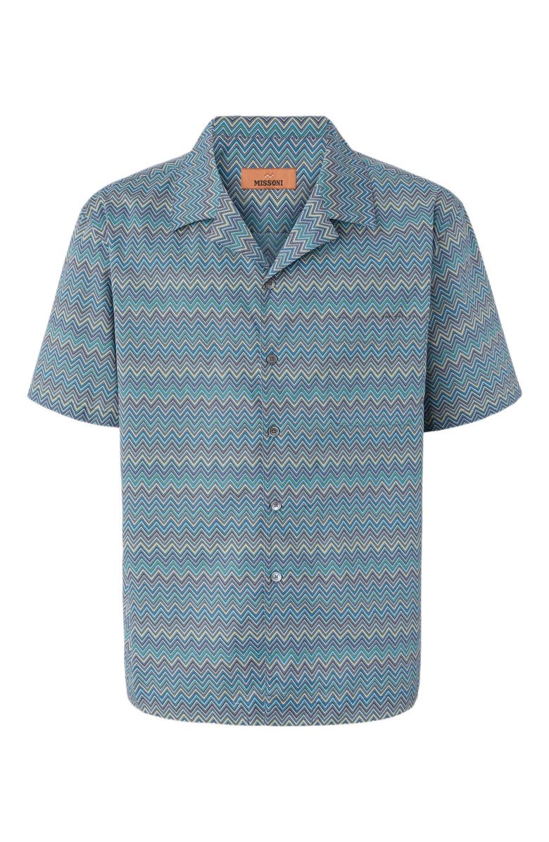 Missoni Bowling Shirt With Zigzag Pattern, Alternate, color, Multicoloured