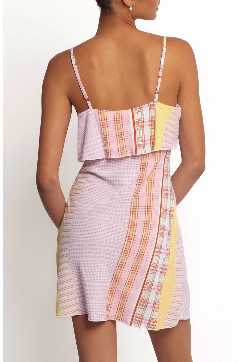 Junia Sleeveless Minidress, Alternate, color, PINK PLAID
