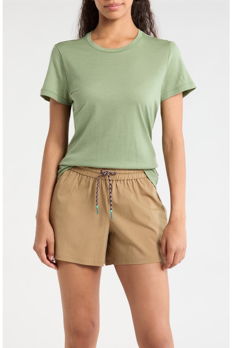 Ultralite Short Sleeve Merino Wool Blend T-Shirt, Main, color, GREEN TEA
