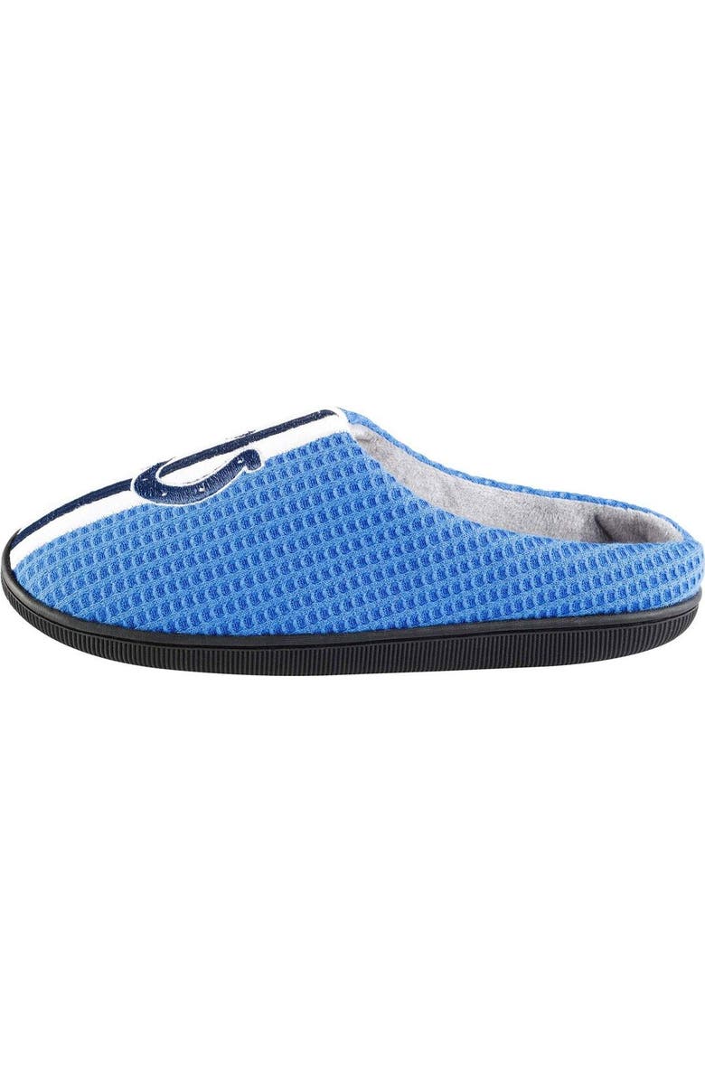 FOCO Men's FOCO Royal Indianapolis Colts Team Stripe Memory Foam Slide Slippers, Alternate, color,
