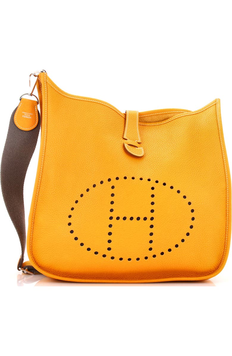Pre-Owned Hermes Evelyne Bag Gen III Clemence GM, Main, color, Natural Sable