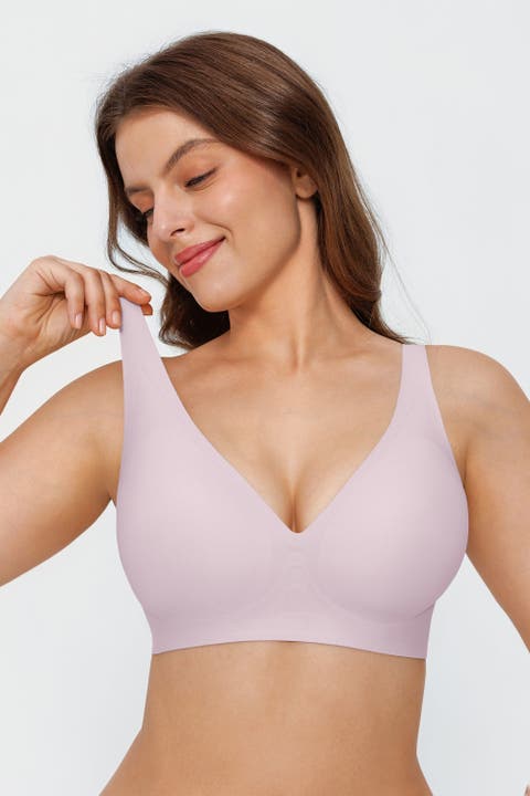 Seamless Wireless Jelly Leopard Contour Minimizer Support Bra