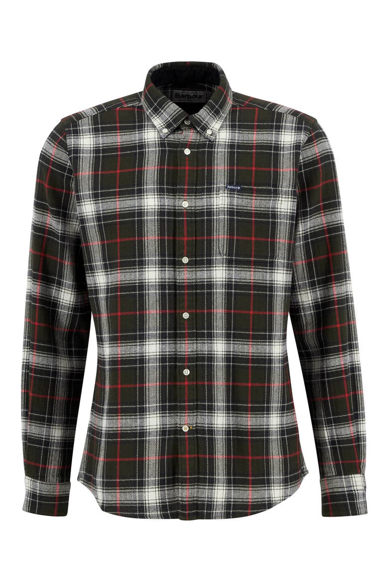 Whernside Tailored Button-Down Shirt, Alternate, color, OLIVE