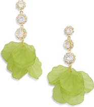 EYE CANDY LOS ANGELES Reilly Cubic Zirconia Kelp Drop Earrings