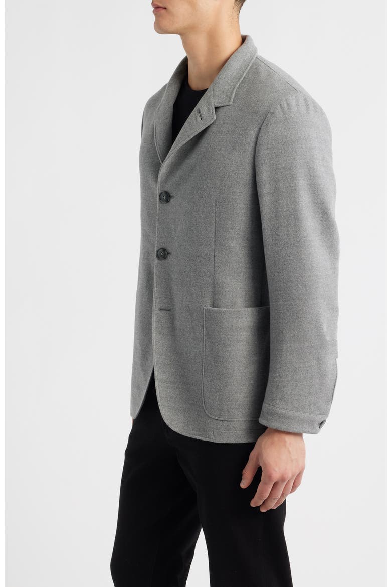 Nuvola Regular Fit Heathered Grey Felted Wool Sport Coat, Alternate, color, LIGHT GREY