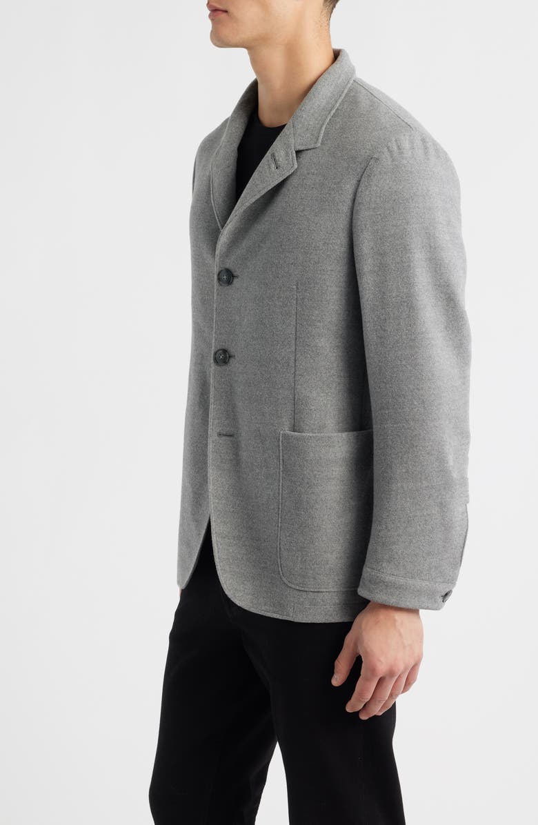 Canali Nuvola Regular Fit Heathered Grey Felted Wool Sport Coat, Alternate, color, Light Grey