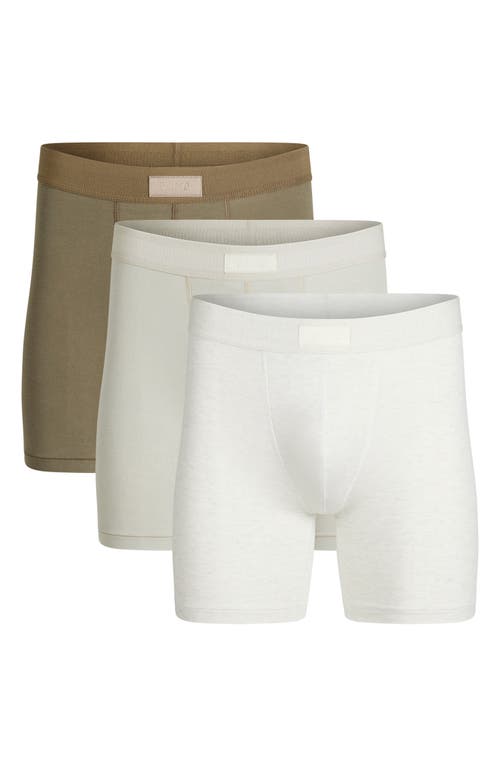 Skims 3-pack 5-inch Stretch Cotton & Modal Boxer Briefs