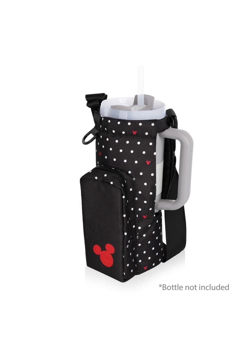 Mickey Mouse Eclipse Tumbler Tote, Alternate, color, Black with Polka Dots