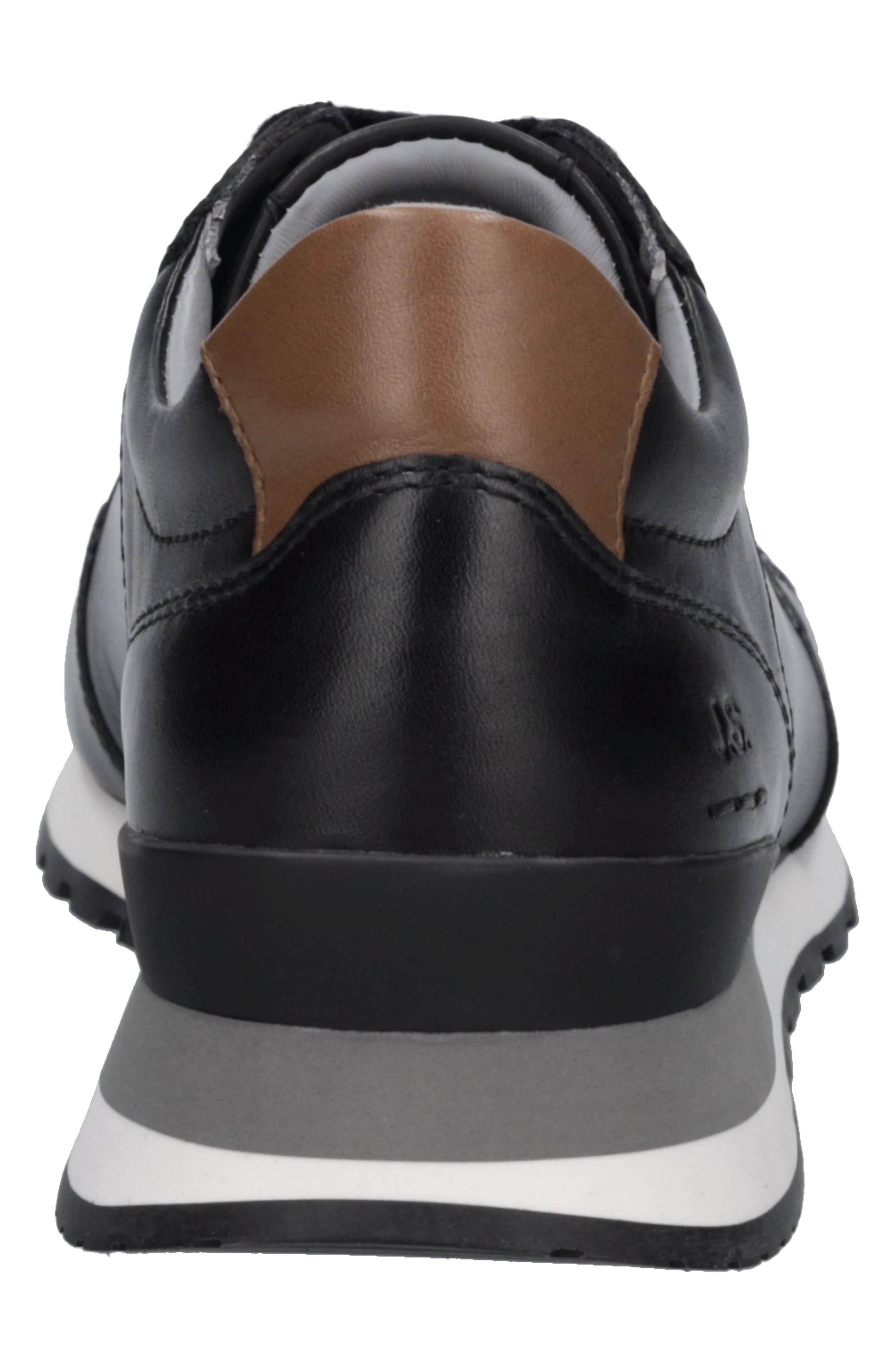Axel 02 Leather Sneaker, Alternate, color, BLACK