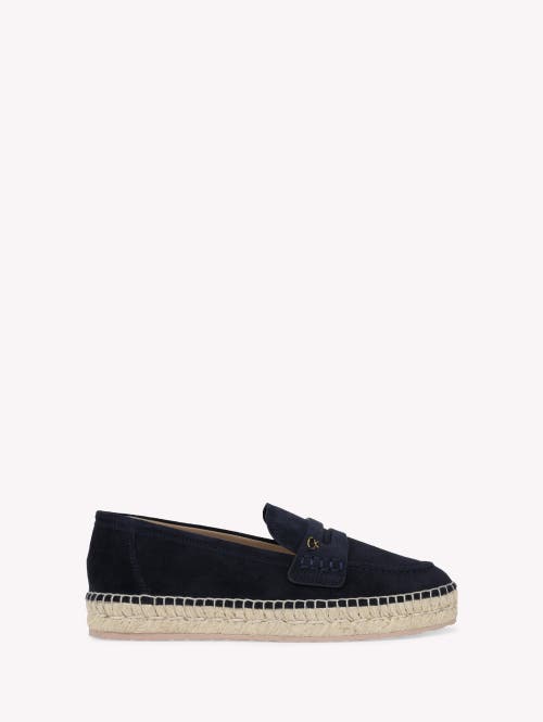 Gianvito Rossi Lido Suede Espadrilles In Blue